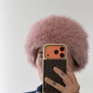 Pink Fluffy Hat